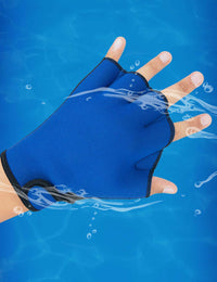Guantes acuáticos para hombre, mujer y niño, guantes de natación con paleta palmeada, aeróbic acuático y natación, guantes de entrenamiento de resistencia 