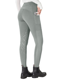 Women Knee Patch Breeches with Mesh