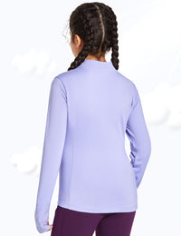 Girls Long Sleeve Shirts Fleece Lined